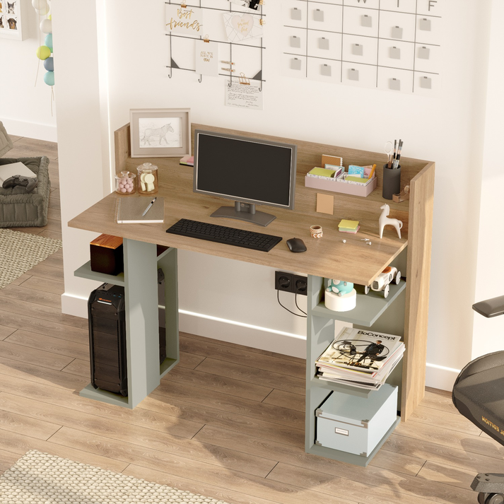 Γραφείο FIFE Φυσικό/Φυστικί Μοριοσανίδα/Μελαμίνη 124x58x98cm