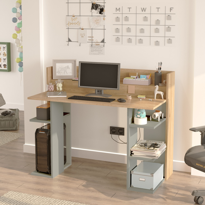 Γραφείο FIFE Φυσικό/Φυστικί Μοριοσανίδα/Μελαμίνη 124x58x98cm