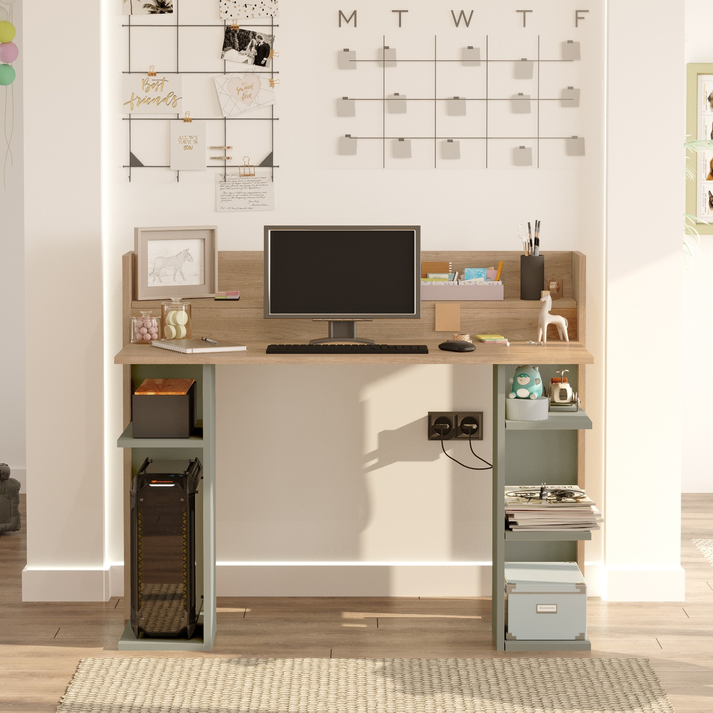 Γραφείο FIFE Φυσικό/Φυστικί Μοριοσανίδα/Μελαμίνη 124x58x98cm