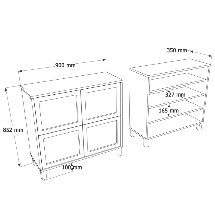 AESIR console table natural particle board/rattan 90x35x85.2 cm