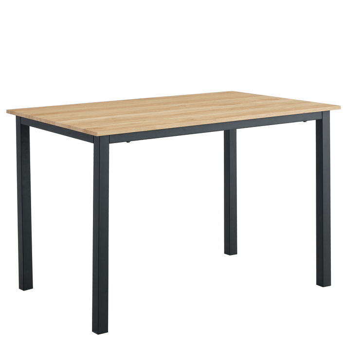 Τραπέζι Τραπεζαρίας VERDELL Sonoma/Μαύρο Μέταλλο/Μοριοσανίδα 110x70x76cm