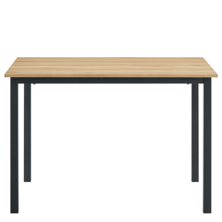 Τραπέζι Τραπεζαρίας VERDELL Sonoma/Μαύρο Μέταλλο/Μοριοσανίδα 110x70x76cm