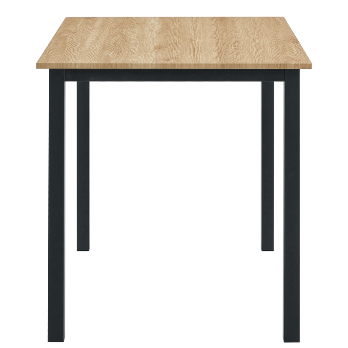 Τραπέζι Τραπεζαρίας VERDELL Sonoma/Μαύρο Μέταλλο/Μοριοσανίδα 110x70x76cm