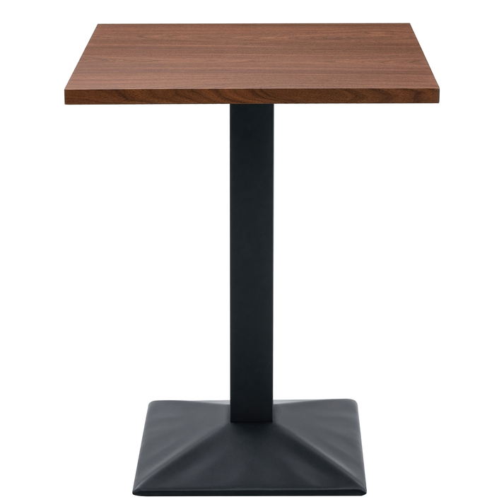 Τραπέζι Τραπεζαρίας BROOKWYN Καρυδί/Μαύρο Μέταλλο/Μοριοσανίδα 60x60x74cm