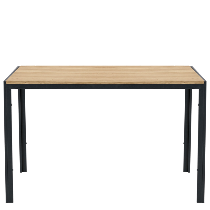 Τραπέζι Τραπεζαρίας CRESTMERE Sonoma/Μαύρο Μέταλλο/Μοριοσανίδα 120x70x75cm