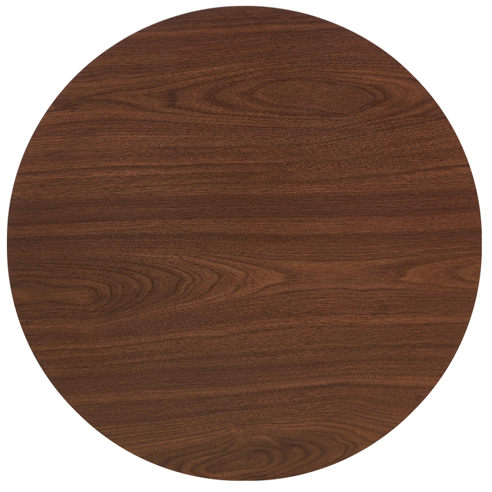 Τραπέζι Τραπεζαρίας QUINTON Καρυδί/Μαύρο Μέταλλο/Μοριοσανίδα 60x60x74cm