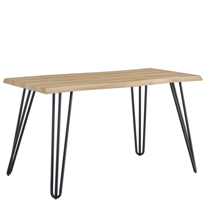 Τραπέζι Τραπεζαρίας BRANWELL Sonoma/Μαύρο Μέταλλο/Μοριοσανίδα 160x80x77.5cm