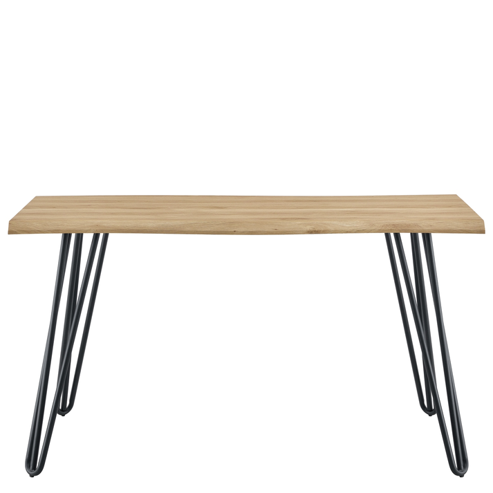 Τραπέζι Τραπεζαρίας BRANWELL Sonoma/Μαύρο Μέταλλο/Μοριοσανίδα 140x70x77.5cm