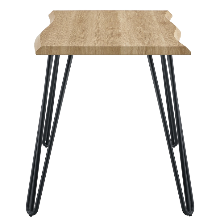 Τραπέζι Τραπεζαρίας BRANWELL Sonoma/Μαύρο Μέταλλο/Μοριοσανίδα 120x60x77.5cm