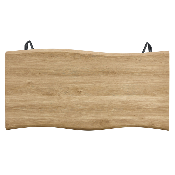 Τραπέζι Τραπεζαρίας BRANWELL Sonoma/Μαύρο Μέταλλο/Μοριοσανίδα 120x60x77.5cm