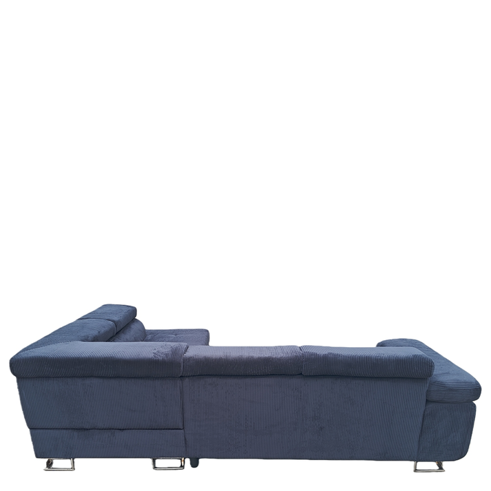 Καναπές Γωνιακός LUZANO Μαύρο Ύφασμα/MDF 277x203x100cm