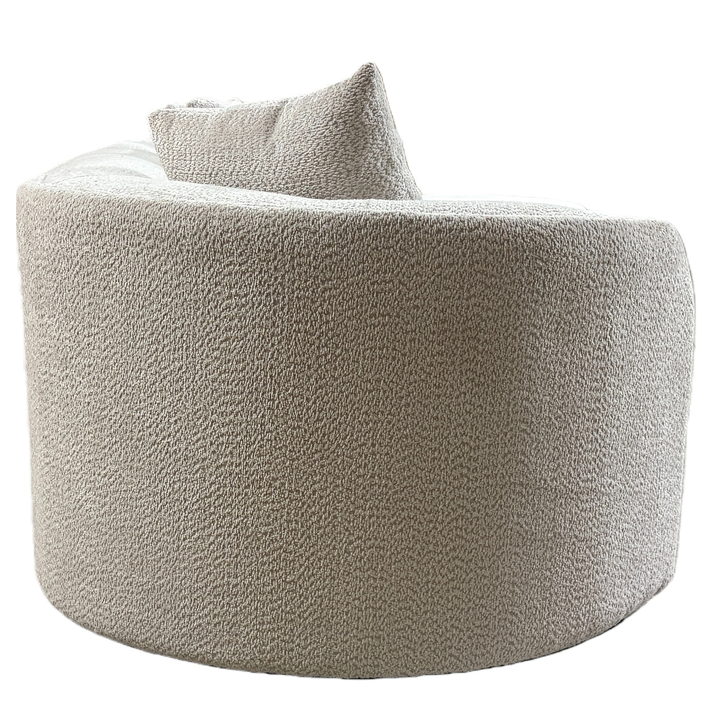 Καναπές MONTARO Γκρι Ανοιχτό Ύφασμα 140x105x65cm/206x124x68cm