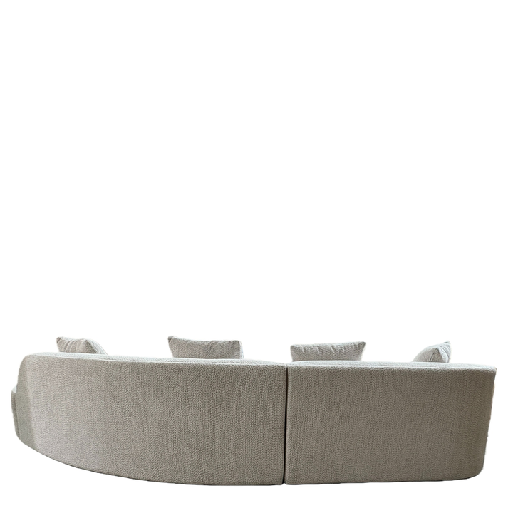 Καναπές MONTARO Γκρι Ανοιχτό Ύφασμα 140x105x65cm/206x124x68cm