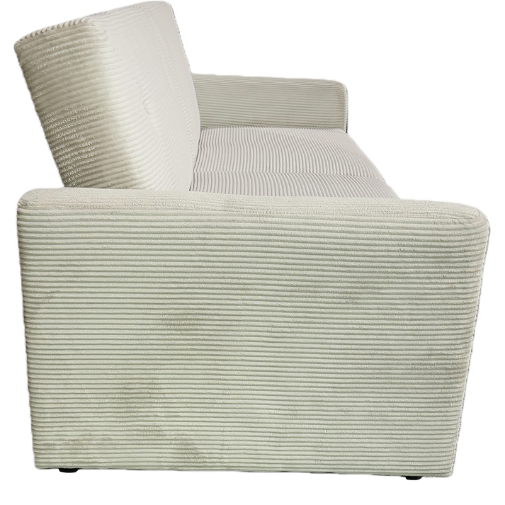 Καναπές Κρεβάτι VALMERO Μπεζ Ύφασμα/Ξύλο 216x85x85cm