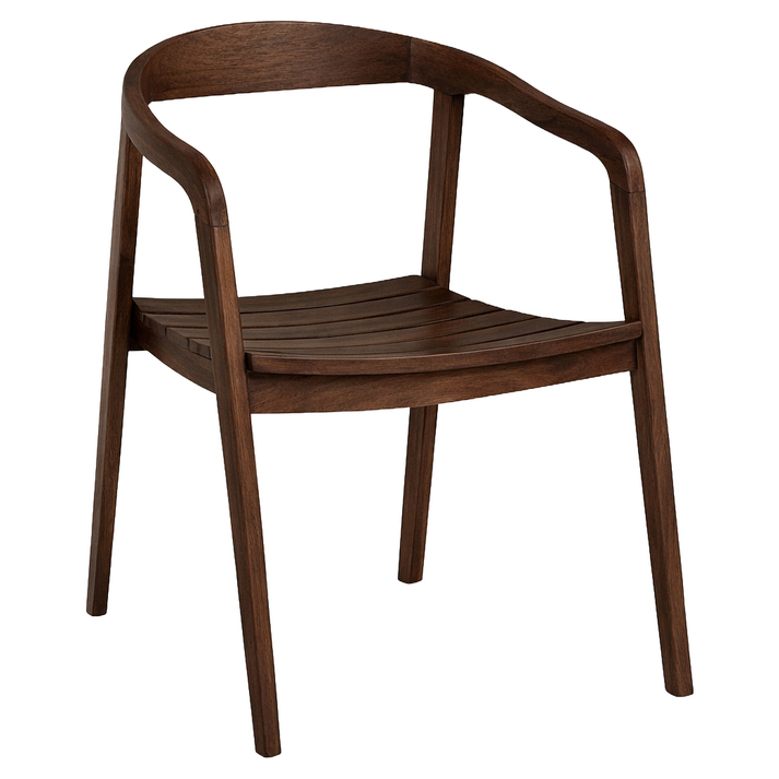 Καρέκλα Επαγγελματική SCHUMET RAMUS Καρυδί/Rubberwood Ξύλο 56x56x78cm