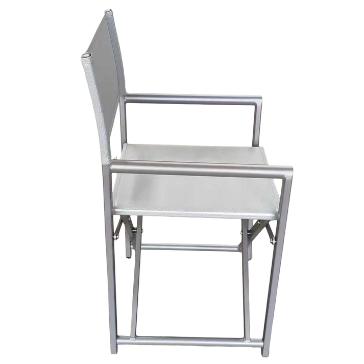 Καρέκλα Σκηνοθέτη TERALLIS Γκρι Ανοιχτό Ύφασμα/Αλουμίνιο 56x48x86cm