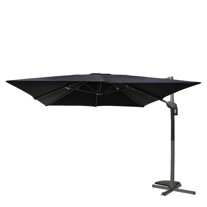 Ομπρέλα Κήπου VALENA Μαύρο/Γκρι Αλουμίνιο/Polyester Φ3x3m