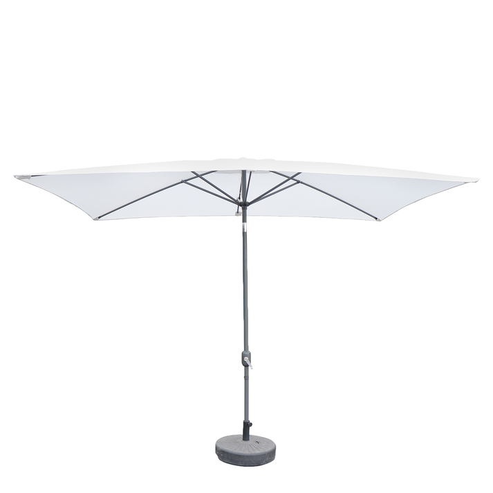 Ομπρέλα Κήπου ARONA Λευκό/Ανθρακί Αλουμίνιο/Polyester 3x2x2.53m