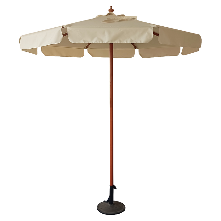 Ομπρέλα Κήπου LUMERA Μπεζ/Φυσικό Ξύλο/Polyester Φ2.3x2.5m