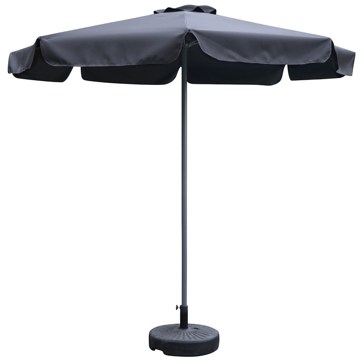 Ομπρέλα Κήπου VALENARE Μαύρο/Ανθρακί Μέταλλο/Polyester Φ2.35m