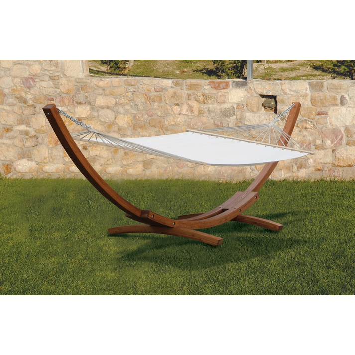Ξύλινη Αιώρα Με Πανί 410x119x125cm