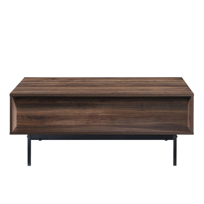 GROOVES COFFEE TABLE 2ΣΥΡΤΑΡΙΑ ΚΑΡΥΔΙ ΓΚΡΙ 110x60x45