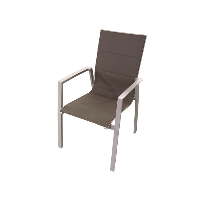 TEXAS ΠΟΛΥΘΡΟΝΑ ΑΛΟΥΜΙΝΙΟΥ TAUPE 56.5X65X93cm