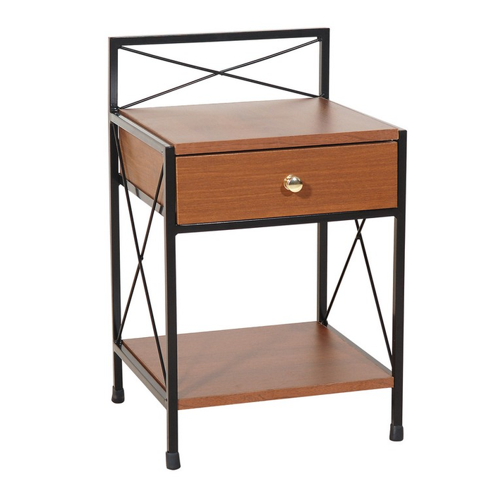 Μεταλλικό Κομοδίνο Με 1 Συρτάρι 37(w) x 36(d) x 61(h) cm ΚΑΡΥΔΙ