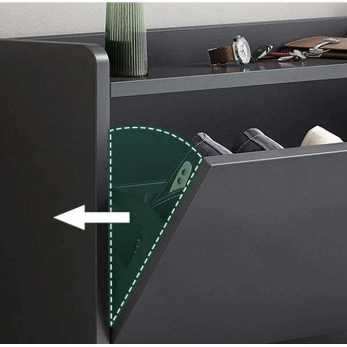 Παπουτσοθήκη MDF - Melamine Απόχρωση Γκρι