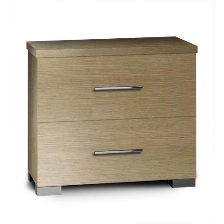 Κομοδίνο με 2 συρτάρια δρυς