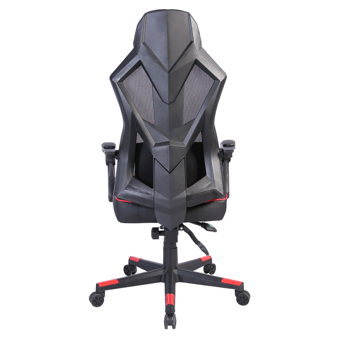 FUSION ΚΑΡΕΚΛΑ GAMING ΓΡΑΦΕΙΟΥ ΜΑΥΡΟ ΚΟΚΚΙΝΟ 50x74x137