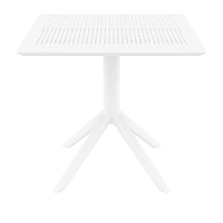 SKY WHITE 80X80X74εκ. ΤΡΑΠΕΖΙ ΠΟΛ/ΝΙΟΥ