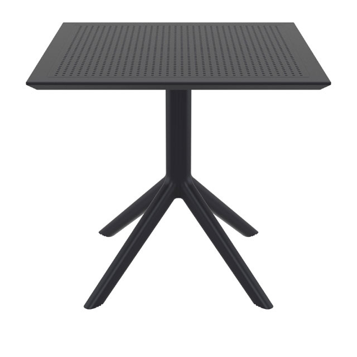 SKY BLACK 80X80X74εκ. ΤΡΑΠΕΖΙ ΠΟΛ/ΝΙΟΥ