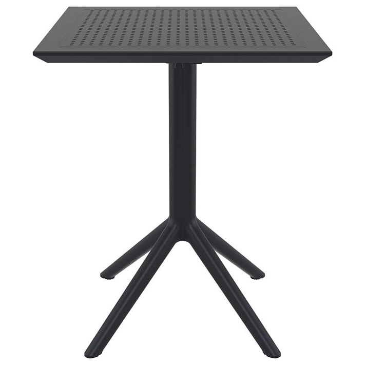 SKY BLACK 60Χ60X74εκ. ΤΡΑΠΕΖΙ ΠΤΥΣ/ΝΟ ΠΟΛ/ΝΙΟΥ