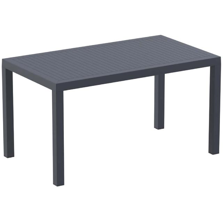ARES ΤΡΑΠΕΖΙ 140Χ80Χ75εκ. DARK GREY ΠΟΛ/ΝΙΟΥ