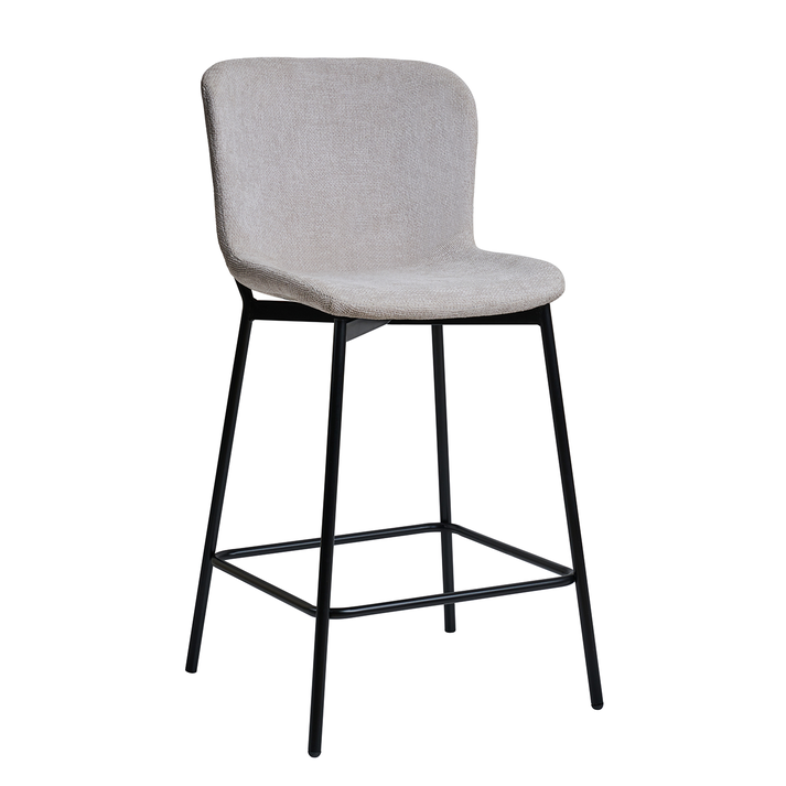 Σκαμπό Melina-Bar ανοιχτό μπεζ 55 x 48 x 95