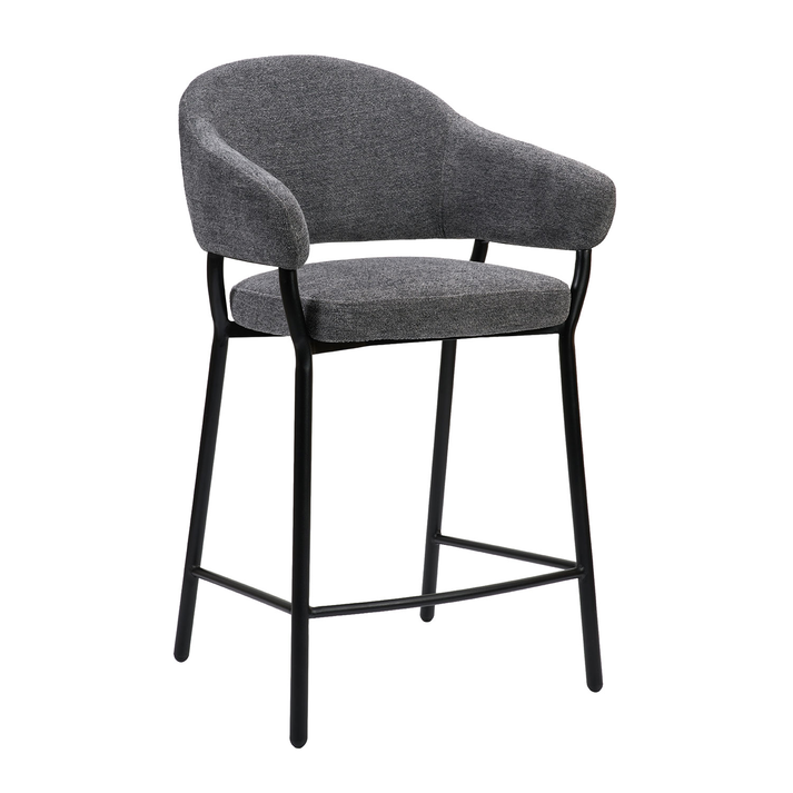Σκαμπό Duke 65 Ύφασμα Γκρι 57 x 56 x 95