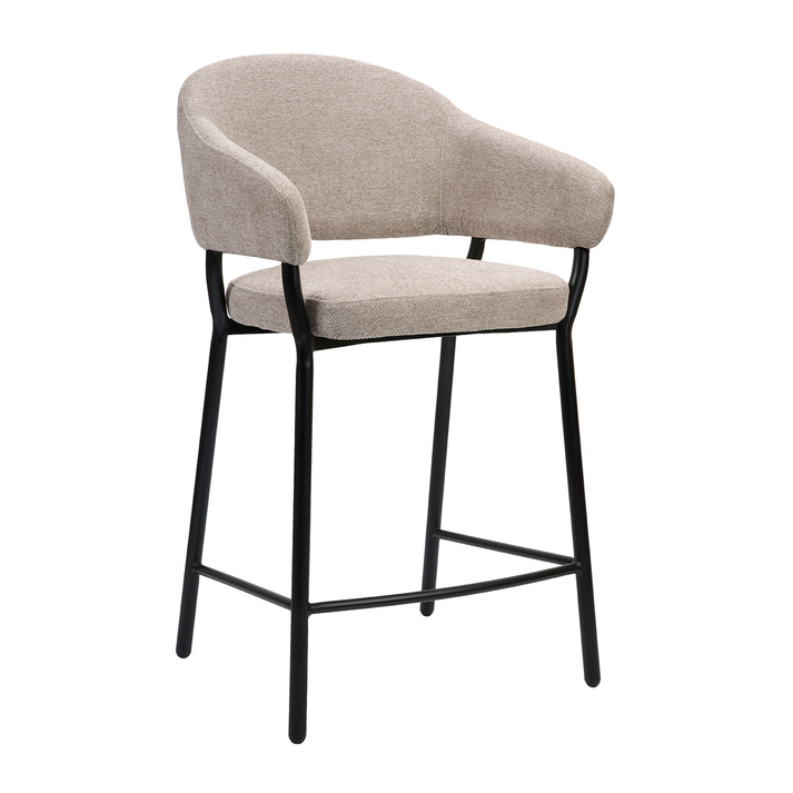 Σκαμπό Duke 65 Ύφασμα Γκρεζ 57 x 56 x 95