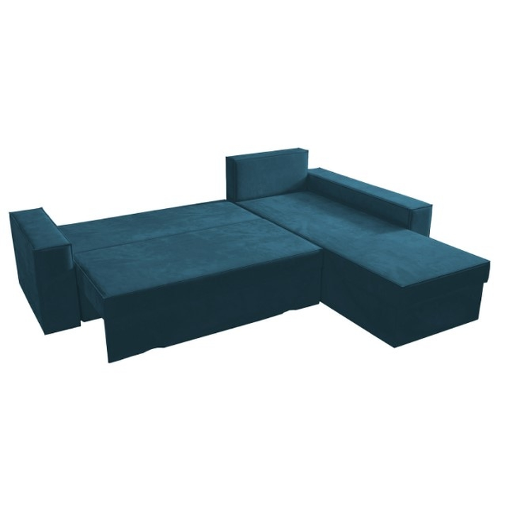 Καναπές Γωνιακός Αναστρέψιμος CAHABON Μπλε 280x210x79cm