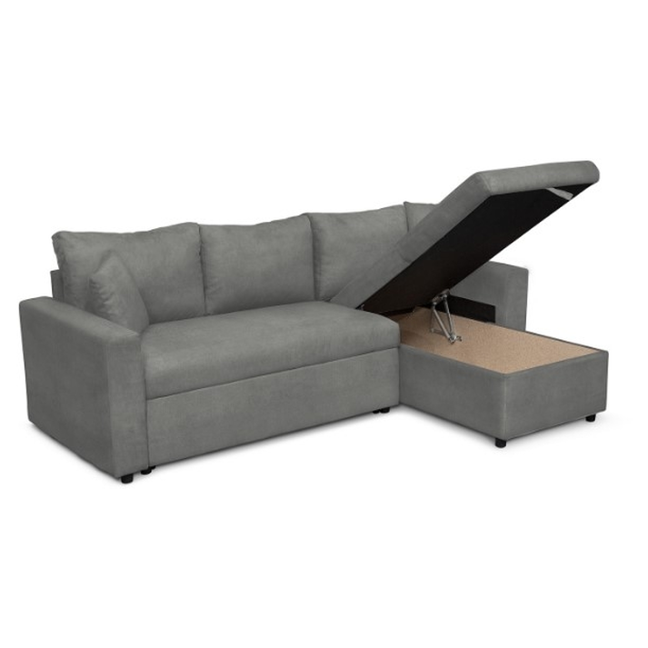 Καναπές Γωνιακός Αναστρέψιμος ULUA Γκρι 225x148x81cm
