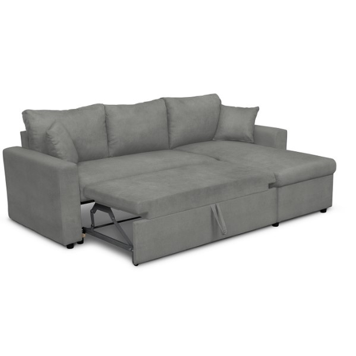 Καναπές Γωνιακός Αναστρέψιμος ULUA Γκρι 225x148x81cm