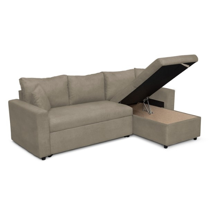 Καναπές Γωνιακός  Αναστρέψιμος ULUA Μπεζ 225x148x81cm