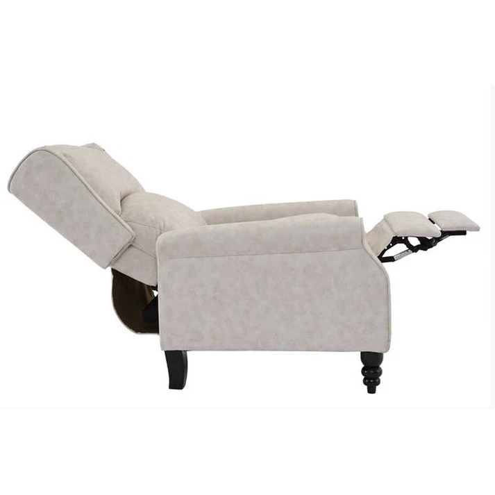 SIMPLE Relax Πολυθρόνα Μπερζέρα Σαλονιού, Καθιστικού, Ύφασμα Απόχρωση Antique Εκρού
