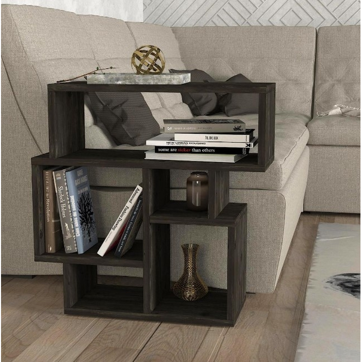 Τραπεζάκι Άκρης LIPSI Wenge Μοριοσανίδα/Μελαμίνη 60x22x60cm