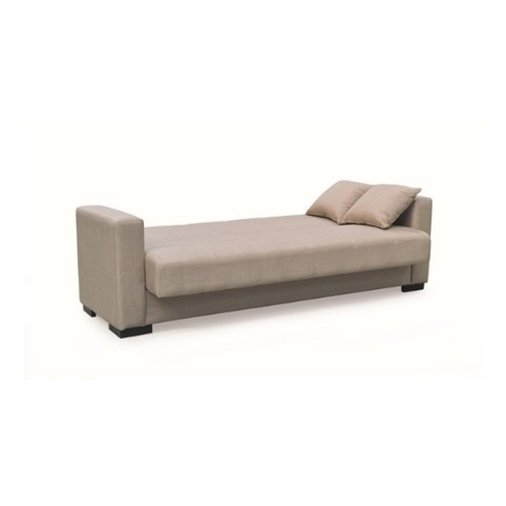 ROVER LIGHT BROWN ΥΦΑΣΜΑ 3ΘΕΣΙΟΣ ΚΑΝΑΠΕΣ/ΚΡΕΒΑΤΙ ΜΕ ΑΠΟΘ.ΧΩΡΟ 210X80εκ.