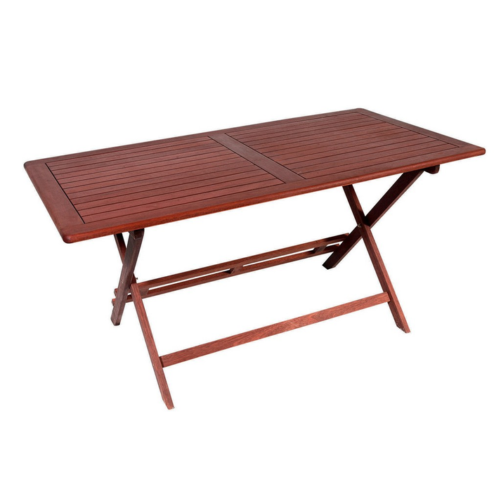 Ξύλινο Παραλ/μο Πτυσσόμενο Τραπέζι Red Shorea 150 x 80 x H75cm ΚΕΡΑΣΙ