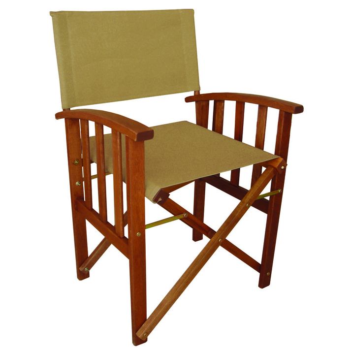 CORFU Πολυθρόνα Σκηνοθέτη Taupe Πανί 52x40x86cm
