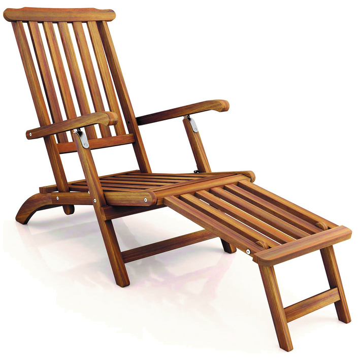 Ξύλινη Πολυθρόνα Dec Acacia Wood 148x57x89cm