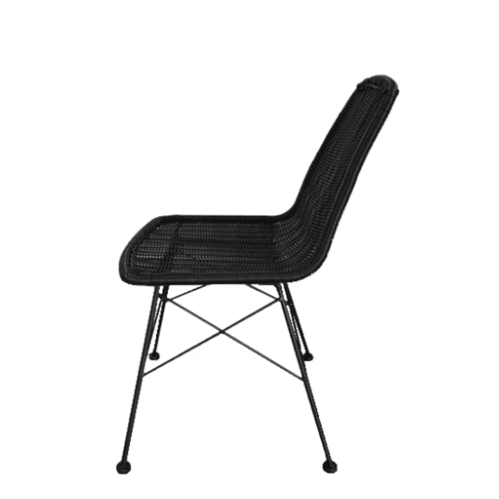 DENMARK ΚΑΡΕΚΛΑ ΜΑΥΡΟ 44x57x81cm