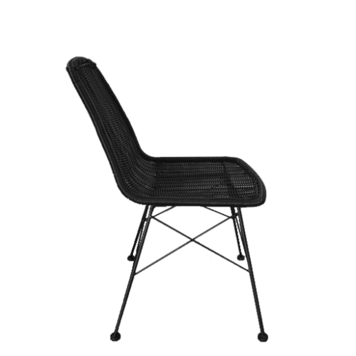 DENMARK ΚΑΡΕΚΛΑ ΜΑΥΡΟ 44x57x81cm